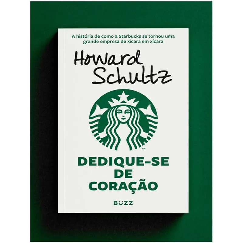Poster da Startbcuks com assinatura de Howard Schultz
